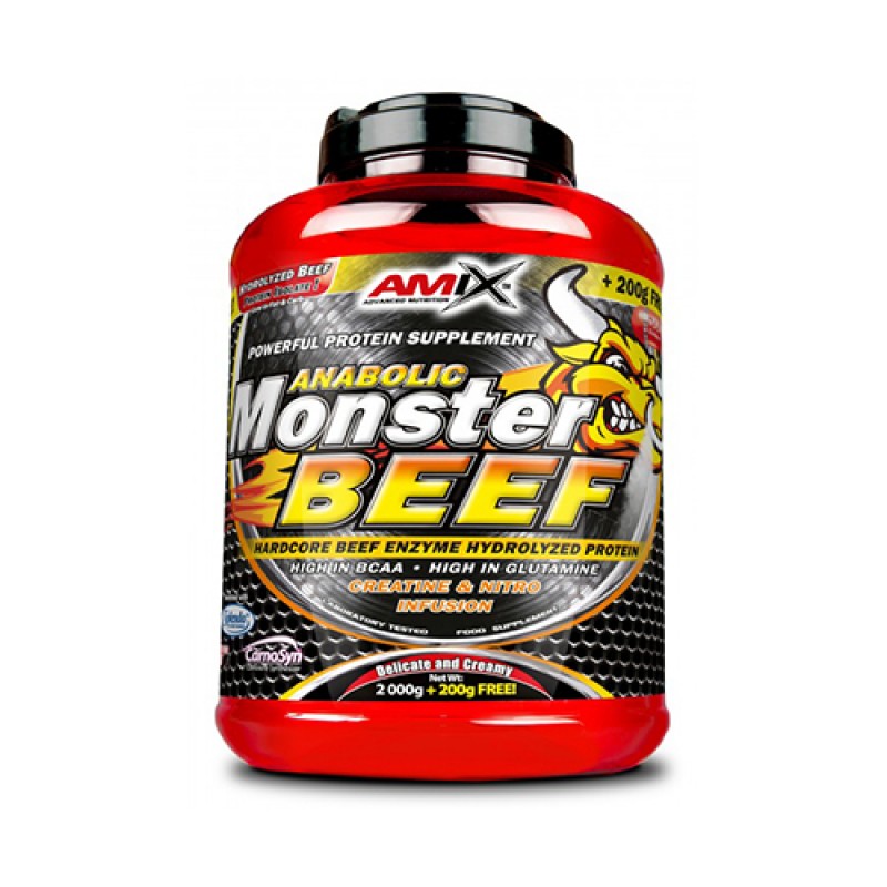 Amix Anabolic Monster Beef Protein Strawberry 2.2kg - AAMBP-FF